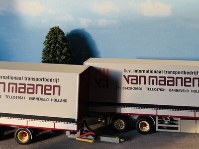 WSI WSI Scania 113M rigid truck with 2-axle trailer VAN MAANEN