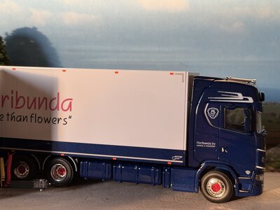 WSI WSI Scania S Highline riged reefer truck 6x2 with 2-axle reefer trailer FLORIBUNDA