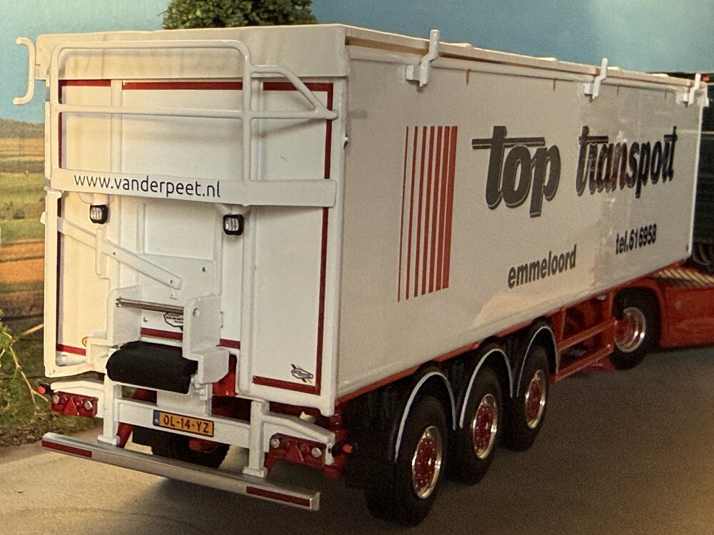 WSI WSI Scania S Highline 4x2 + 3-axle belt trailer TOP TRANSPORT