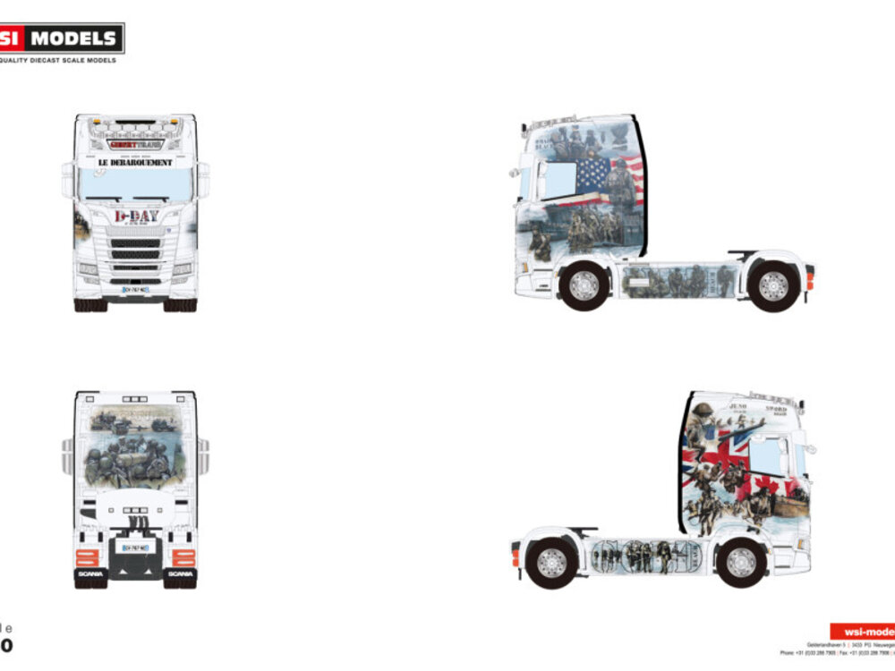 WSI WSI Scania S Highline 4x2 GIBERTTRANS "D-DAY"