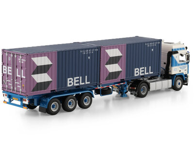 WSI WSI Volvo F12 Glob. met 3-as container trailer + 2 x 20ft. container TAALE TRANSPORT
