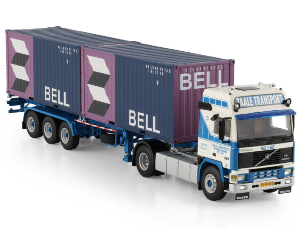 WSI WSI Volvo F12 Glob. met 3-as container trailer + 2 x 20ft. container TAALE TRANSPORT