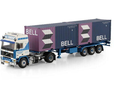 WSI WSI Volvo F12 Glob. with 3-axle container trailer + 2 x 20ft. container TAALE TRANSPORT