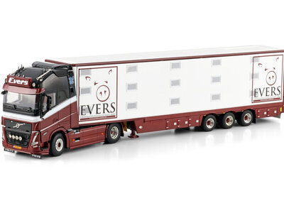 WSI WSI Volvo FH5 Globetrotter XL 4x2 with 3-axle iso therm live stock trailer EVERS