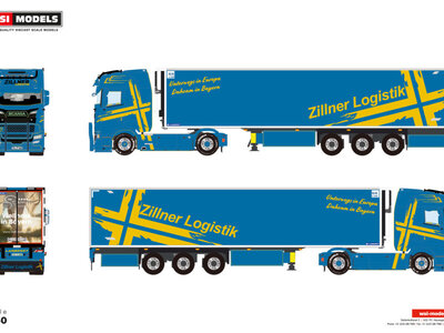 WSI WSI Scania S Highline 4x2 met 3-as koeloplegger ZILLNER