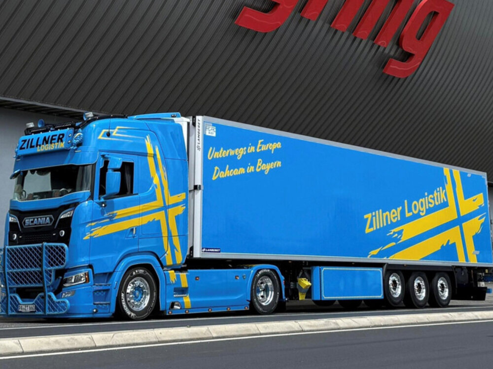 WSI WSI Scania S Highline 4x2 met 3-as koeloplegger ZILLNER
