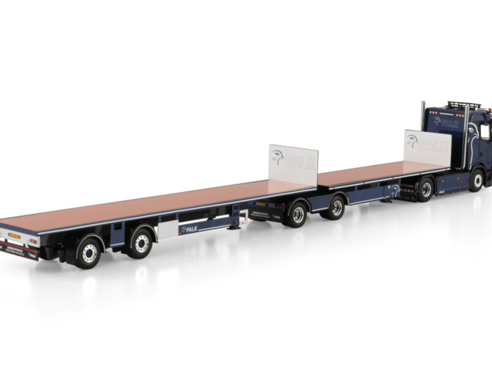 WSI WSI Scania S Normal 4x2 flatbed roadtrain 4-axle FALK