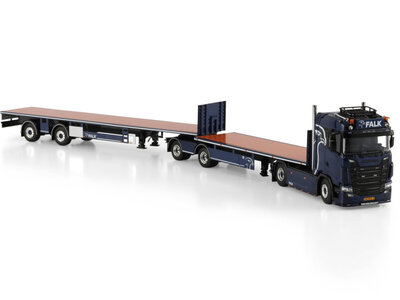 WSI WSI Scania S Normal 4x2 flatbed roadtrain 4-axle FALK