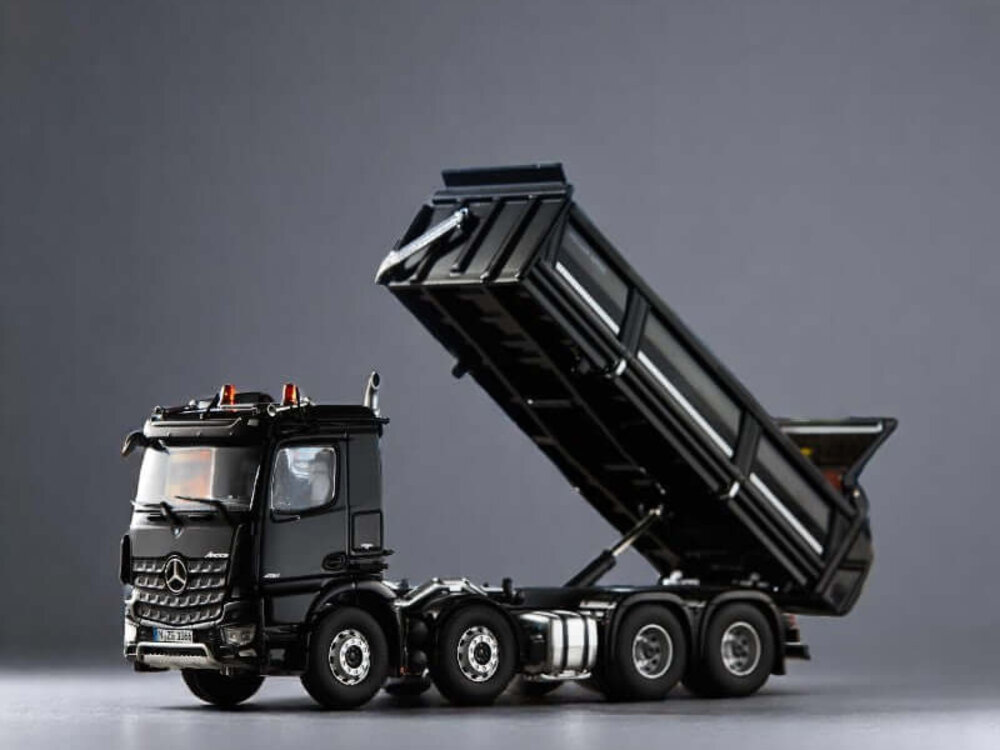 NZG NZG Mercedes- Benz Arocs 8x4 Meiller Kipper Zwart
