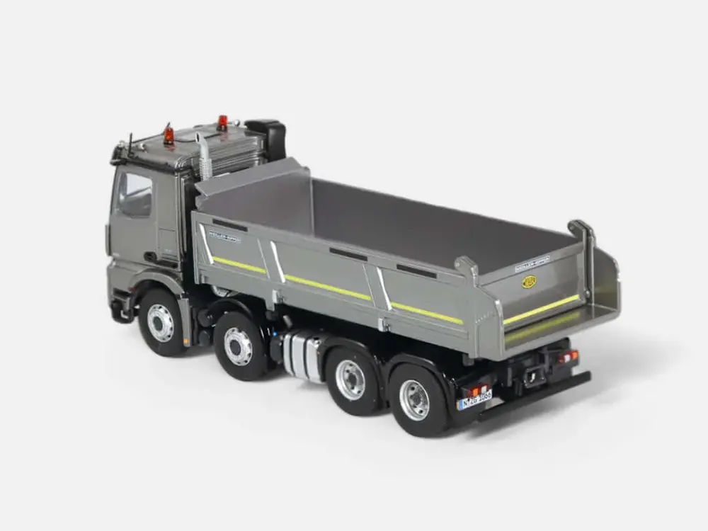 NZG NZG Mercedes- Benz Arocs 8x4 Meiller tipper Silvergrey