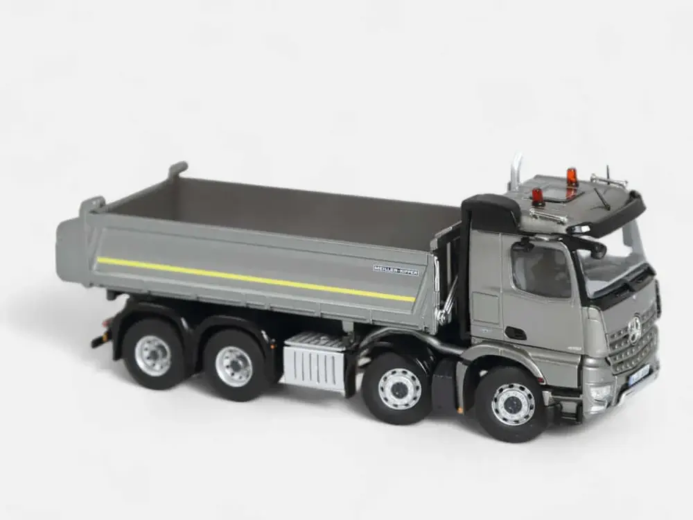NZG NZG Mercedes- Benz Arocs 8x4 Meiller tipper Silvergrey