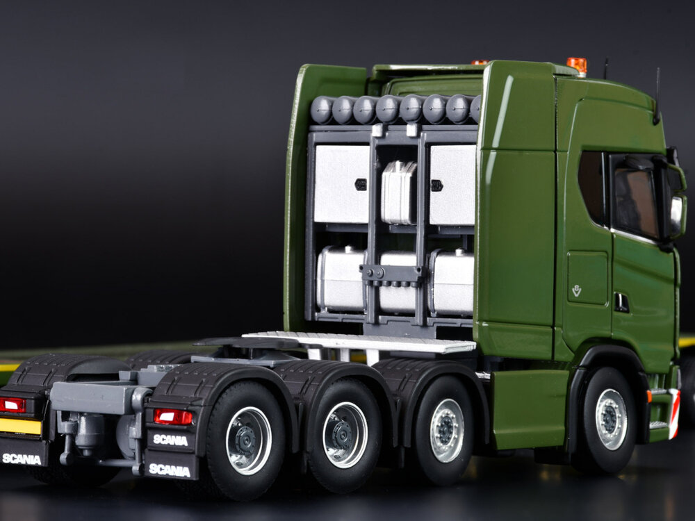 IMC IMC Scania S660 8x4 with 7-axle Nooteboom semi low loader GREEN SERIES