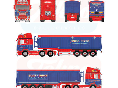 Tekno Tekno Scania Next Gen R580 Highline with Muldoon trailer HISLOP