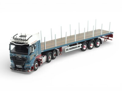 Tekno Tekno MAN GM 6x2 met 3-as vlakke oplegger MCKERRAL