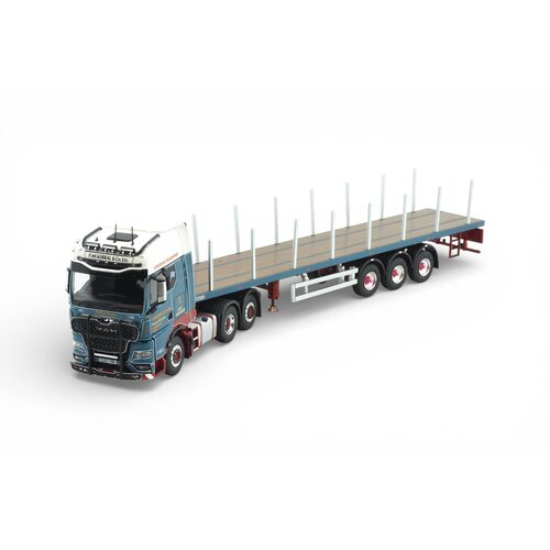Tekno Tekno MAN GM 6x2 with 3-axle flatbed trailer MCKERRAL