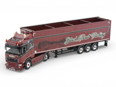 Tekno Tekno Scania Next Gen R 4x2 with 3-axle walking floor trailer BLACK FOREST TRUCKING
