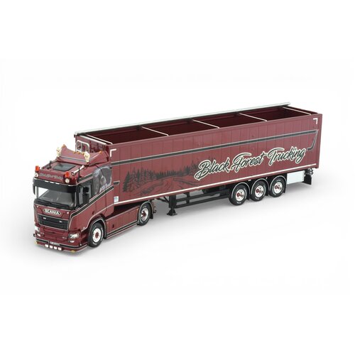 Tekno Tekno Scania Next Gen R 4x2 with 3-axle walking floor trailer BLACK FOREST TRUCKING