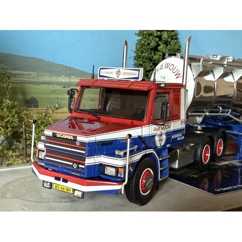 Tekno Tekno Scania T42 Torpedo with 3-axle tanktrailer A V.D. WOUW