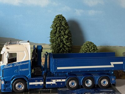 Tekno Tekno Scania Next Gen 660S-V8 with HMF crane + opentop container MADS PEDERSEN
