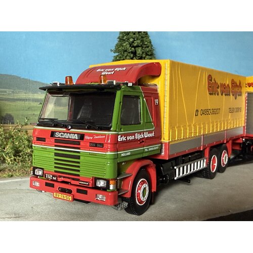 Tekno Tekno Scania 112M rigid truck with 2-axle trailer VAN EIJCK TRANSPORT