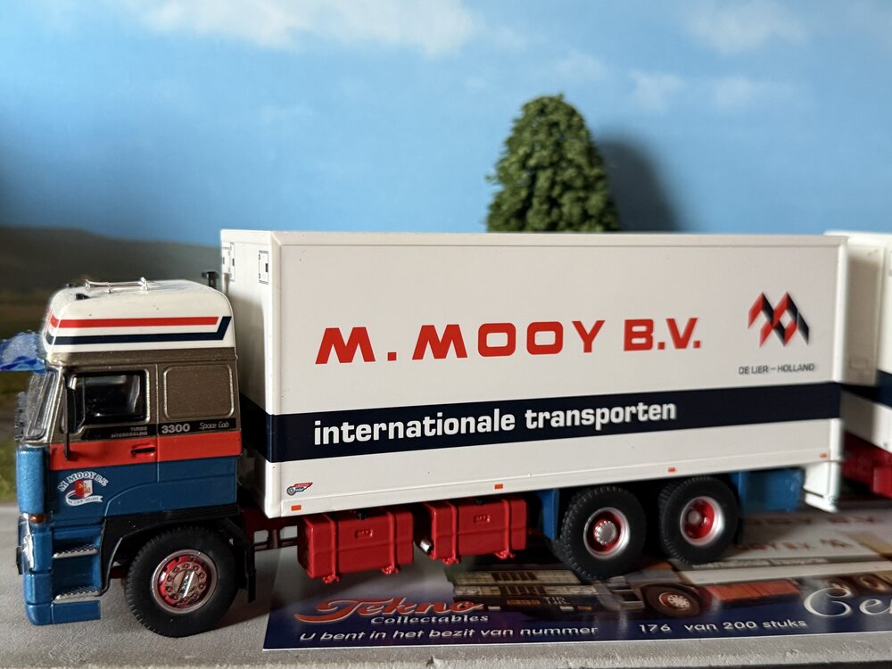 Tekno Tekno DAF 3300 Spacecab truck with 2-axle trailer M. MOOY