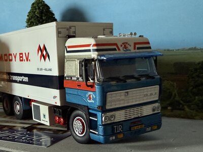 Tekno Tekno DAF 3300 Spacecab truck with 2-axle trailer M. MOOY