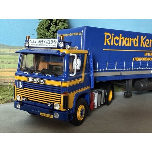 WSI WSI Scania 141 4x2 with 2-axle classic curtainside trailer J. VAN BEEKVELD / RICHARD KEMPERS