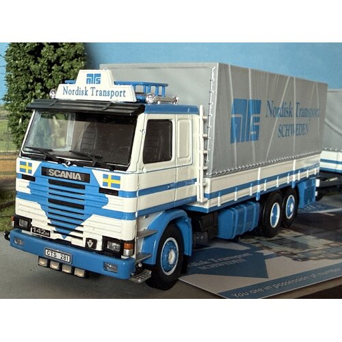 Tekno Tekno Scania 142M rigid truck with trailer NORDISK TRANSPORT