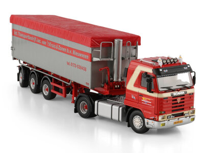 WSI WSI Scania 113M Streamline with 3-axle volume tipper trailer JAC VAN 'T KRUIS & ZONEN BV