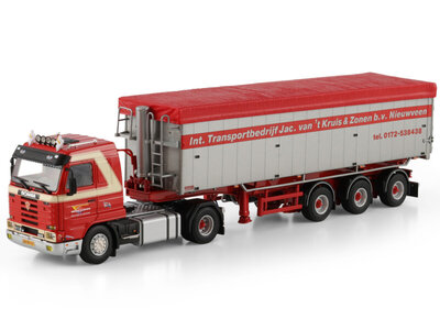 WSI WSI Scania 113M Streamline with 3-axle volume tipper trailer JAC VAN 'T KRUIS & ZONEN BV