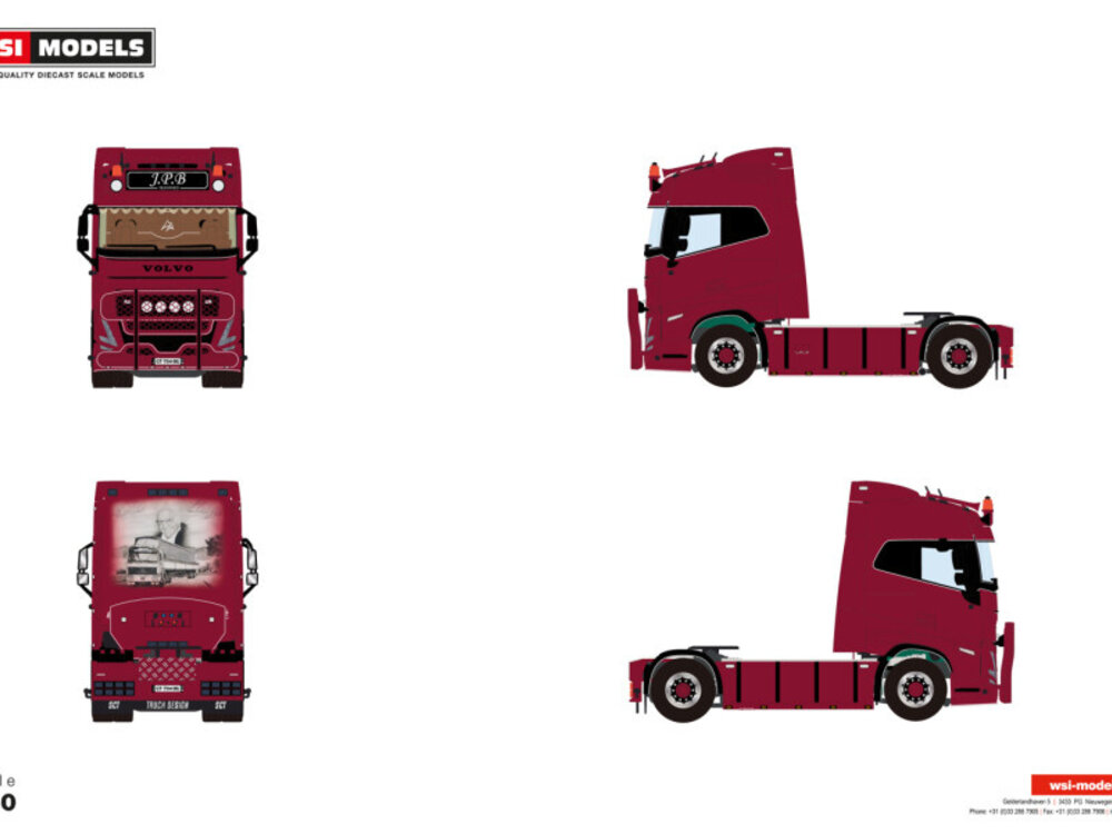 WSI WSI Volvo FH5 Globetrotter 4x2 JPB TRANSPORTS