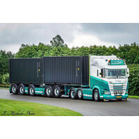WSI DAF XF SH 6x2 with 5-axle container combi + 2x 20ft container A.R. HOUWELING