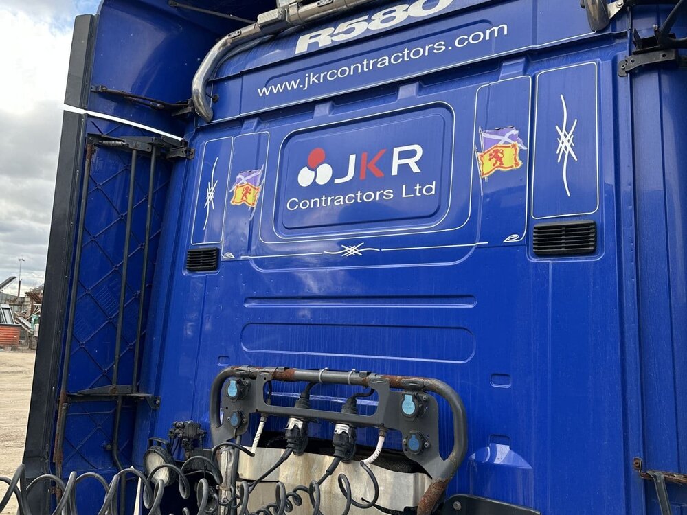 WSI WSI Scania R580 6 x 2 single wheel tag with 3 axle bathtub style tipper JKR CONTRACTORS Ellon Scotland