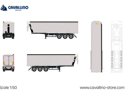Cavallino Cavallino 3-axle Tipper trailer Basic Line