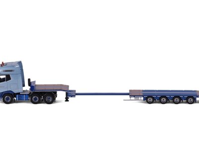 Cavallino Cavallino DAF XG+  6x2 with 4-axle semi-lowloader VAN HEYNINGEN TRANSPORT