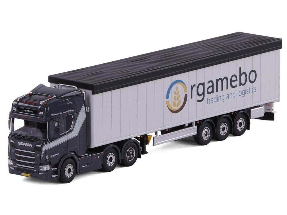 Cavallino Cavallino Scania R Highline 6x2 met 3-as Schuifvloeroplegger ORGAMEBO