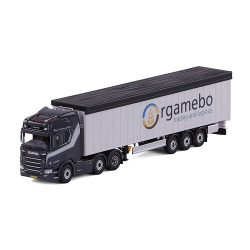 Cavallino Cavallino Scania R Highline 6x2 met 3-as Schuifvloeroplegger ORGAMEBO