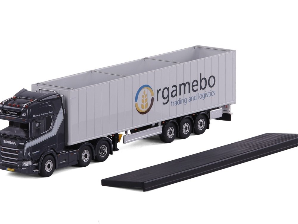 Cavallino Cavallino Scania R Highline 6x2 with 3-axle moving floor trailer ORGAMEBO