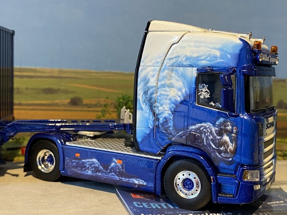 WSI WSI  Scania R Highline 4x2 + container trailer + 20ft. container WILBERT KUIPERS