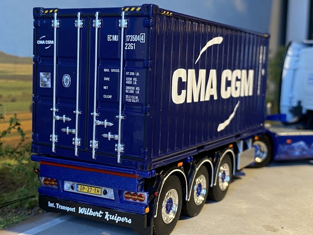 WSI WSI  Scania R Highline 4x2 + container trailer + 20ft. container WILBERT KUIPERS