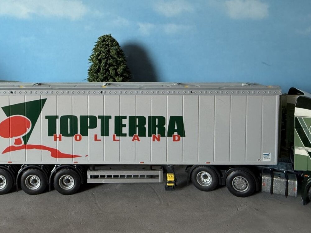 Tekno Tekno Scania R420 6x2 with 3-axle walking floor trailer LEGRO TOPTERRA