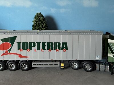 Tekno Tekno Scania R420 6x2 met 3-as walking floor trailer LEGRO TOPTERRA