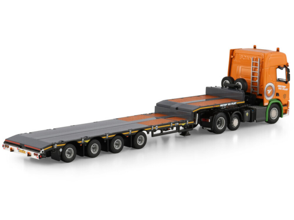 WSI WSI Scania R Highline 6x2 with 4-axle semi lowloader + midlift HOLTROP VD VLIST