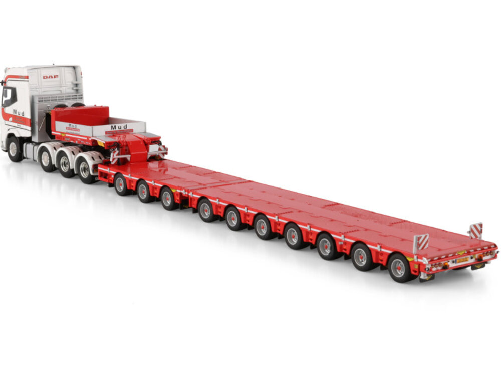 WSI WSI Daf XG+ 8x4  met 7-assige SL  Low loader + 3-assige dolly MUD GROND- EN TRANSPORTWERKEN