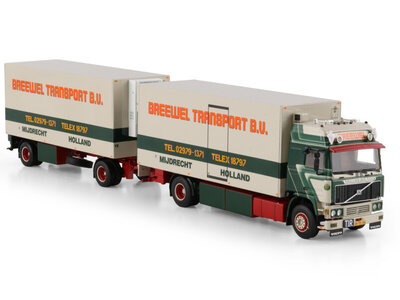 WSI WSI Volvo F12 Globetrotter 4x2 motorwagen met 2-as oplegger BREEWEL