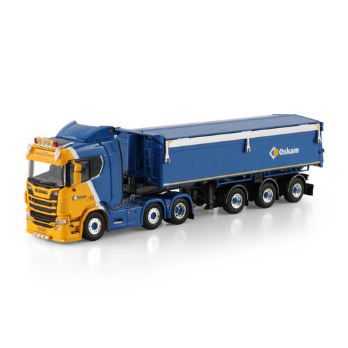 WSI WSI Scania R Normal 6x2 met 3-assige kipper trailer OSKAM