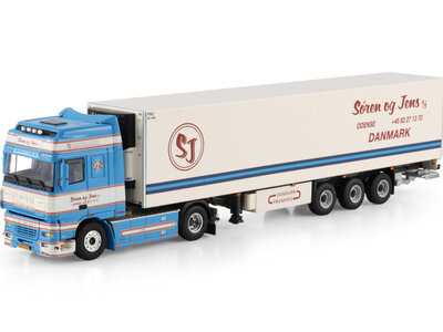 WSI WSI DAF XF95 Super Space cab  4x2 with 3-axle reefer trailer  SOREN OG JENSEN