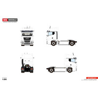 WSI MAN TGX GX 4x2 WHITE LINE
