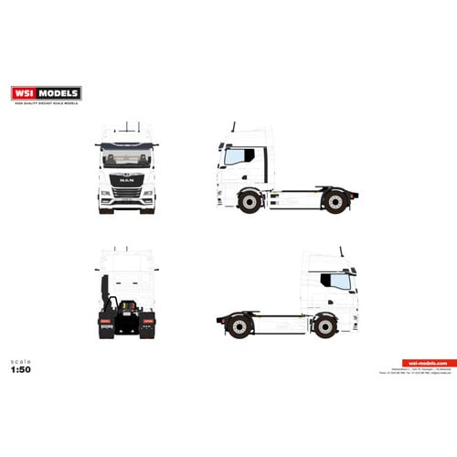 WSI WSI MAN TGX GX 4x2 WHITE LINE