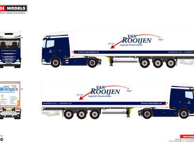 WSI WSI DAF XG 4x2 with 3-axle box trailer VAN ROOIJEN LOGISTIEK B.V.